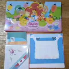 不思議の国のアリス　折り紙メモ・レターセット