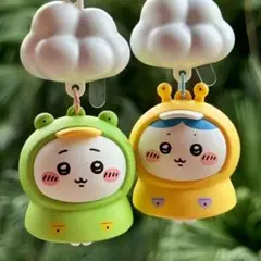 ちいかわ MINISO 猛暑の夏 レインコート 発光キーホルダー 2点セット