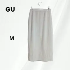 GU コーデュロイナロースカート　コーデュロイ　ロングスカート　 Ｍ　アイボリー