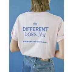 Ungrid カラーエンブロイダリーTee ピンクのサムネイル