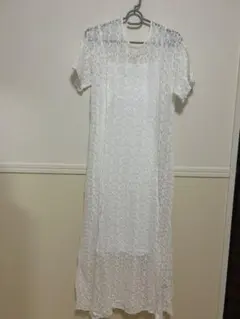 Kastane ホワイトレースワンピース（インナー付き）