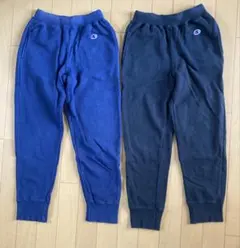 チャンピオン スウェットパンツ 紺　黒　2枚セット　140