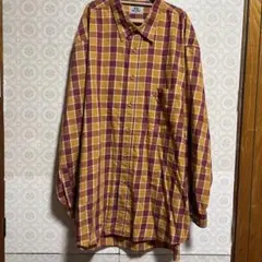 PRO-KEDS マスタード ワインチェック 長袖シャツ