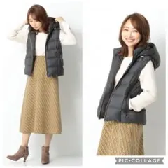 定価10890円 エニィスィス ベスト ダウン ダウンベスト 2 グレー