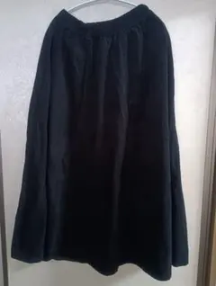 アメリカンホリック　コーデュロイ ロングスカート　Mサイズ　ブラック