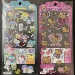 サンリオ　ドロップジュエリーシール日焼けキティ　キャラクターズ　2枚セット