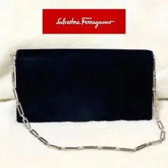 【未使用級✨】フェラガモ パーティバッグ ショルダーバッグ スエード レザー 未使用級✨】フェラガモ パーティバッグ ショルダーバッグ