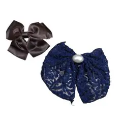 リボン  バレッタ  2点