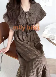 美品✨ mily biletクラシカルエルフ マジョリカプリーツワンピース　L