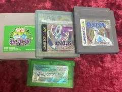 ポケットモンスター　ソフト　グリーン　クリスタル　銀　エメラルド　ジャンク品