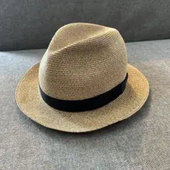 定価13,000円／新品未使用】大丸購入 上質麦わら帽子ボルサリーノ風