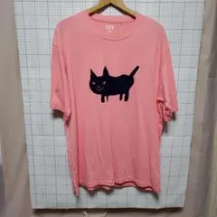 UNIQLO UT 猫イラスト Tシャツ XL ピンク