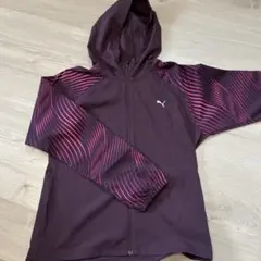PUMA フード付きウィンドブレーカー パープル