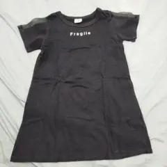 シ・シュ・ノン Fragile 半袖ワンピース 黒 ブラック 120cmのサムネイル