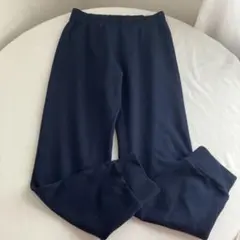 UNIQLO AIRism KIDS ロングパンツ ネイビー 160のサムネイル