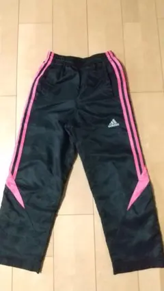 アディダスパンツ  130　黒✕ピンク