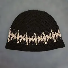 a195　クラッシャーハット クロシェハット　ニット帽　春夏～秋冬