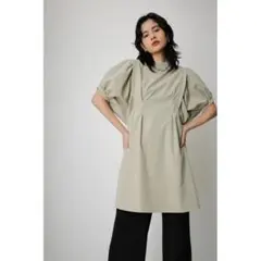 AZUL by MOUSSY♡ボリュームスリーブミニワンピース カーキ Mサイズのサムネイル
