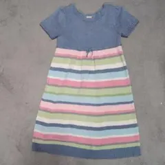 GYMBOREE 半袖ワンピース 8М ストライプ