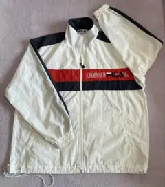 FILA ナイロンジャケット ホワイト　メンズS テニスウェア　長袖