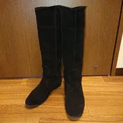 ⭕☆ファビオルスコーニ☆スエードブーツ黒〜滑り止め付です。