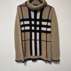 BURBERRY BLACK LABEL タートルネック　セーター　メガチェックのサムネイル