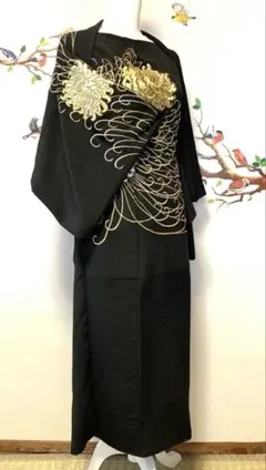 チ*〜様 着物　留袖　リメイク　ロングワンピース　マーガレット風ストール　セット