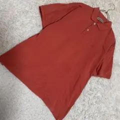 GUY ROVER ポロシャツ ストレッチ 裾ロゴ刺繍 赤 - メルカリ