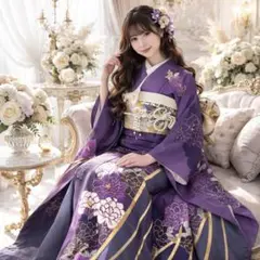 美品　牡丹　染分け　金彩　逸品　振袖　フルセット 振り袖　成人式