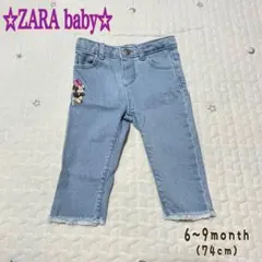 【即購入OK❤️】ZARA baby☆ディズニー☆デニムパンツ☆かわいい☆74cm