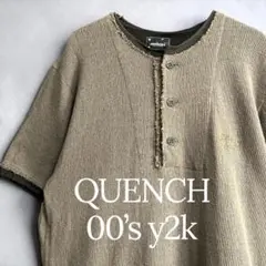 QUENCH クエンチ ヘンリーネック レイヤード 半袖カットソー y2k00sのサムネイル