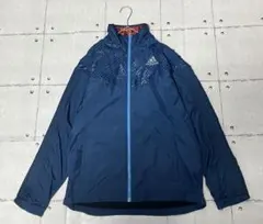 adidas 中綿ナイロンジャケット ネイビー S