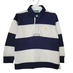 Polo by Ralph Lauren 90sラガーシャツ ボーダー長袖 4歳