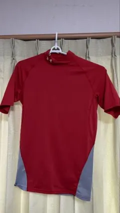 UNDER ARMOUR アンダーシャツ XL レッド/グレー