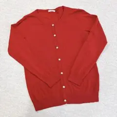 グラシア　長袖カーディガン　Mサイズ　レッド