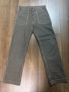 90s OSHKOSH 日本製 ヒッコリーペインターパンツ ペンキ TALON - メルカリ