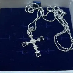 クロス　ネックレス　十字架　ペンダント　ボールチェーン