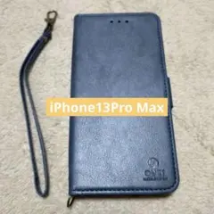 スマホ13Pro MAX手帳型 ケース スタンド機能 ストラップ付き カバー