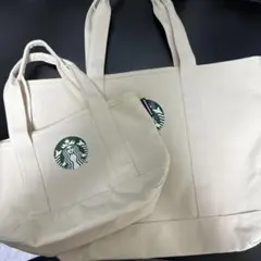 スターバックス キャンバストートバッグ 2点セット