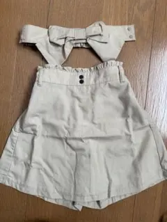 リボン付き　スカート　キュロット