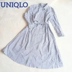 UNIQLO ストライプ シャツワンピース Sサイズ