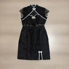 チャイナドレス コスプレ衣装 ブラック