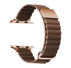 Apple Watch バンド 38.40.41.42mm ブラウン　マグネット