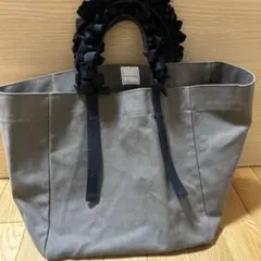LUDLOW ラドロー フリルハンドル トートバッグ グレーのサムネイル