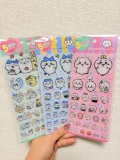韓国限定発売♡ちいかわうさぎハチワレ♡ぷっくりシール♡レジンシールのサムネイル
