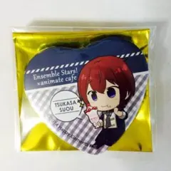 新品★あんスタ★アニカフェ★朱桜司★ハート缶バッジ