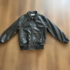 美品！H&M フェイクレザージャケット キッズ140 ブラック ライダース
