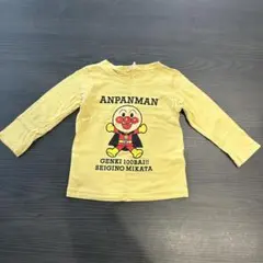 10.アンパンマン 長袖Tシャツ イエロー　90cm
