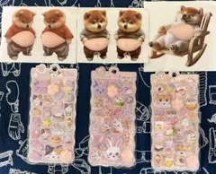 6点セット 3D おなかぷにぷにシール 肉球シール シール帳デコ 立体ステッカー