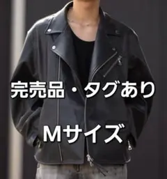 CLEL ダブルライダースジャケット ブラック　Mサイズ